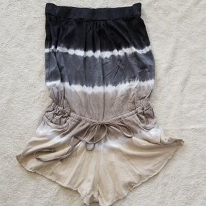 Lagaci strapless shorts romper